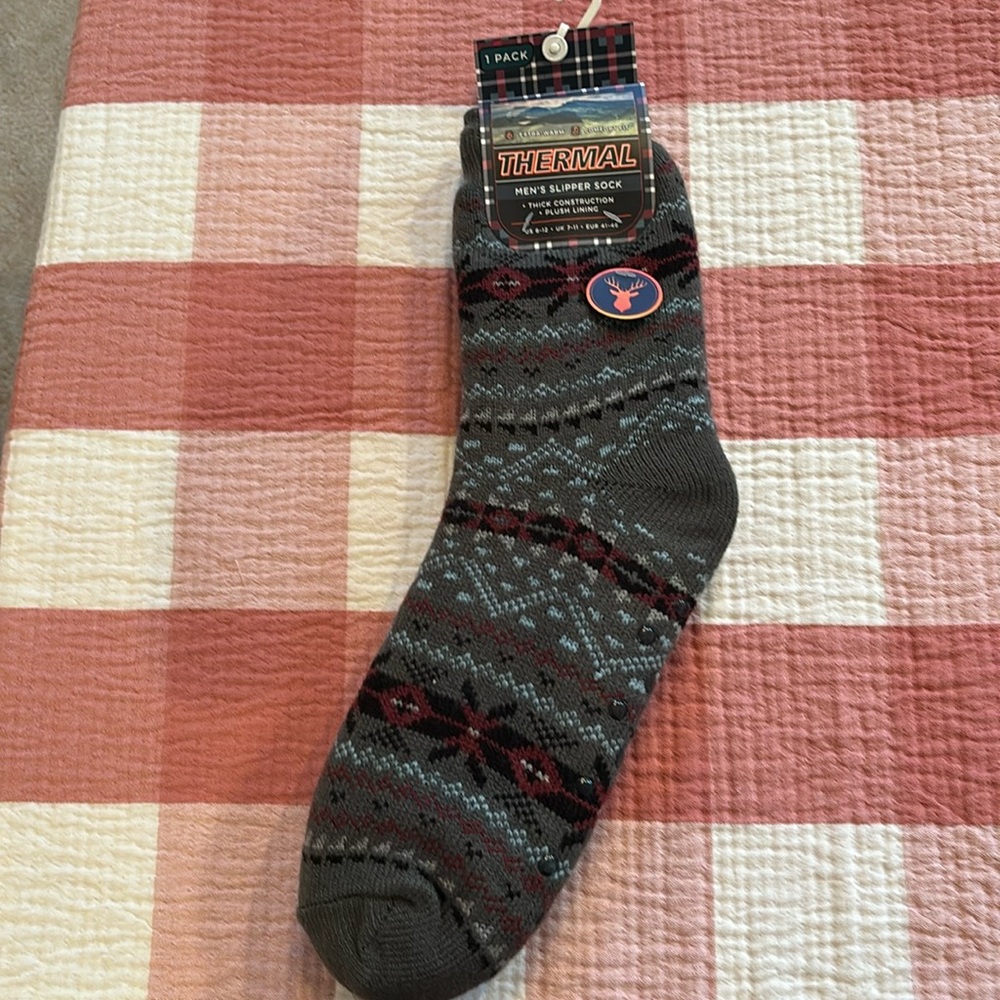 NWT ORRSUM Sock Co Thermal Men’s Slipper Sock